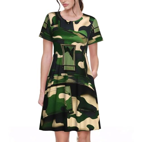 Robe d'été camouflage digital idéale pour vos vacances et weekends