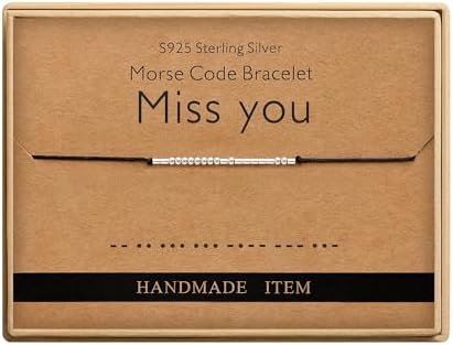 Sterling Silver Morse Code Bracelet