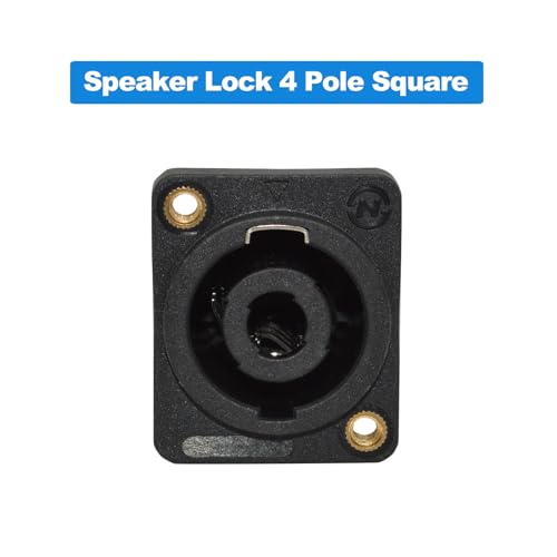 Conector Speakon macho para altavoz, 4 polos, 8 unidades miniatura 3