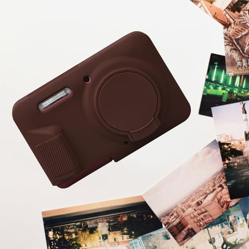 Funda de silicona para cámara Kodak PIXPRO FZ55 marrón miniatura 7