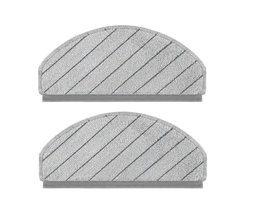 Image of Replacement Mop Cloths Compatible with Ecovacs Deebot N20 Pro, N30 White and N30 Plus - Replacement Parts for Robotic Vacuum Cleaner | Set of 4 Washable, Reusable Microfiber Mops for Cleaning