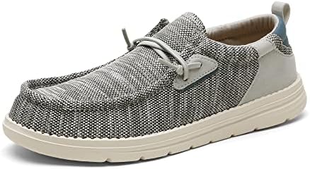 Bruno Marc Men’s Slip-on Loafers Stretch Casual Shoes 1.0, Grey, Size 11
