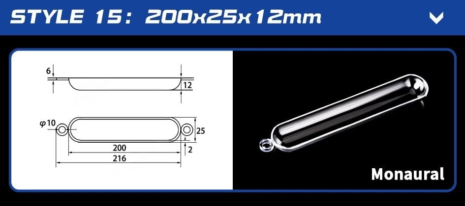 Barco semicircular de cuarzo de alta temperatura for medidor de azufre - 1 pieza, varias especificaciones disponibles(200x25x12mm)