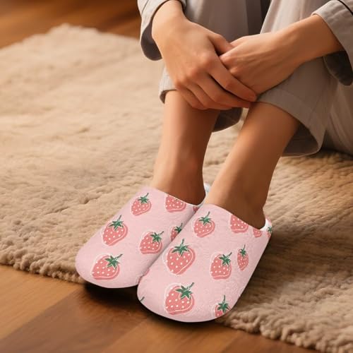 Howilath Fuzzy Slippers Women with Flannel Upper Indoor Plush Slippers Winter Home Shoes with Flannel Upper4