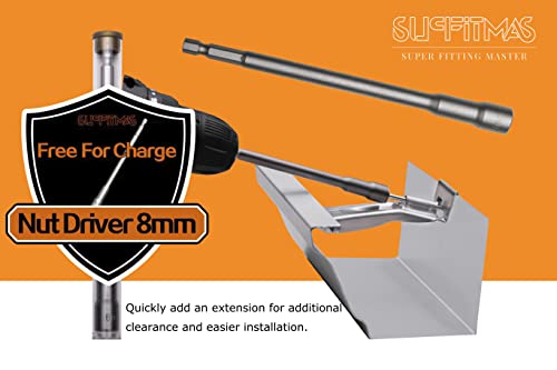 image for SUPFITMAS Gutter Hangers, 5 inch 55 Pack (+10% Quantity and a Free nut