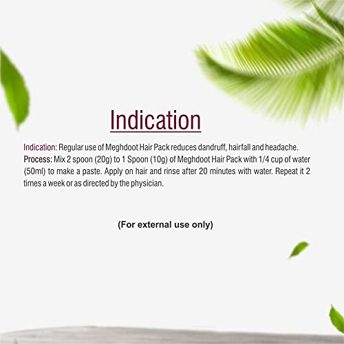 Image of Meghdoot Ayurvedic Powder for Dandruff Control & Oily Scalp, Enriched with Amla, Reetha, Shikakai, Methi, Nagarmotha, Bhringraj, 100% Natural Herbs, Sulphate and Paraben Free, 200g Each (Pack of 2)