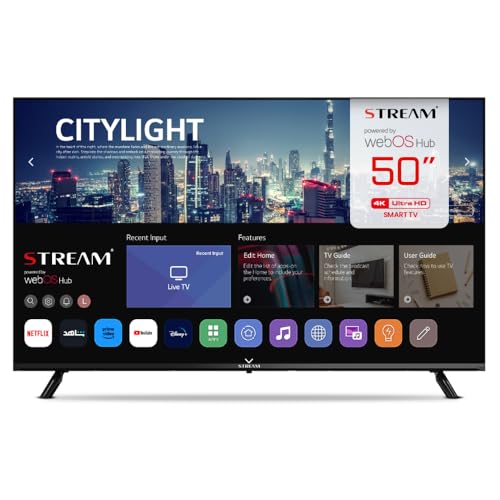 Tream System - WebOS TV Smart 50' 8.1, UHD 4K, LG Magic Remote Control, HDR10, Frameless (senza...