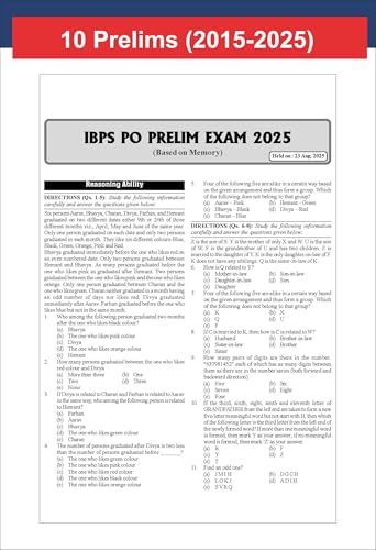 Image of Disha 26 Year-wise IBPS PO Preliminary & Main Exams Previous Year Solved Papers (2011 - 2025) 8th Edition