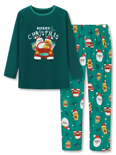 Image of Tebbis Boys Comfy Trendy Print Long Sleeve & Pants Pajama Set Sizes 6-18