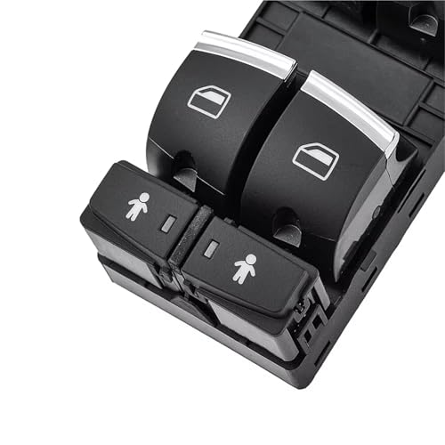 Commande lève-vitre électrique chrome Audi 4F0959851J haute qualité