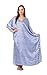 Up2date Fashion Satin Caftan in Aqua Animal Print, One Size Kaftan, Style Caf-69