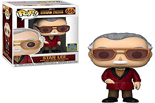 Funko- Figura Pop Iron Man Stan Lee Exclusive Muñecos acción, Multicolor (130326)