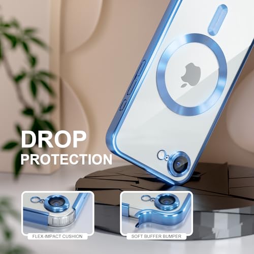 Image of Misea Magnetic for iPhone 17e / 16e Case Compatible with MagSafe Light Blue