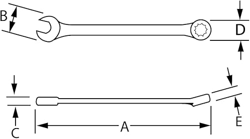 Miniatura 5 de Williams WS-1172RSC - Juego de llaves combinadas, 14 piezas, color rojo