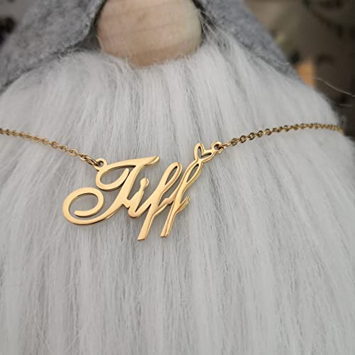 RONKAHSHOW Custom Pendant Name Necklace Customized Personalized with Heart Necklace Best Gift for Women New Year Birthday Mother’s day Christmas wedding Party2