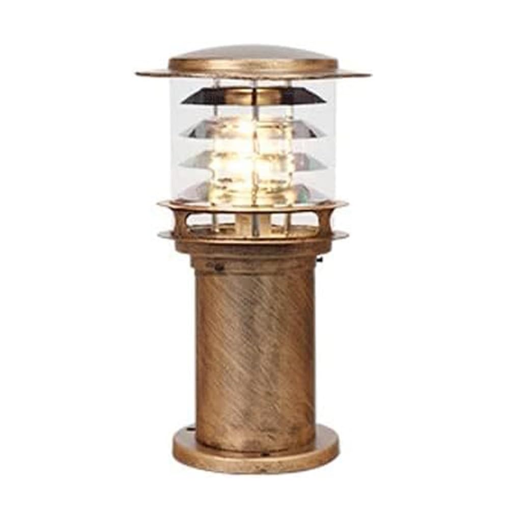 GTHTUHFD Modern Simple Post Lamp, Outdoor Pillar Lighting, Waterproof Street Light For Garden Patio Driveway Pathway,Brass-Height:11.8inch/30cm
