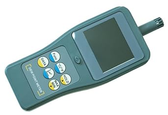 Dewpoint Meter Analyzer Portable Dew Point Meter Tester with Dew Point Temperature -3060C -22140F Absolute Humidity 0300g/m3 PPMv Range 300240000 Maximum and Minimum Values Function