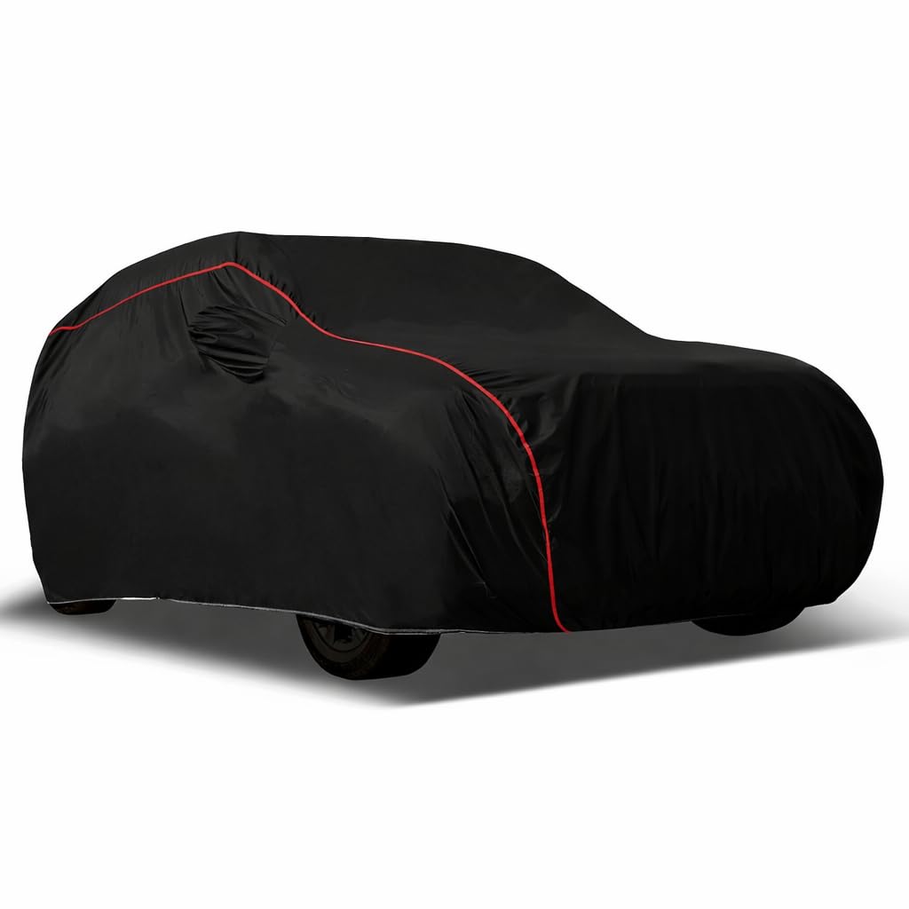 Car Cover Compatible with Toyota Land Cruiser 250 | Dust & UV Proof with Mirror Pocket | Deluxe Car Protection Cover – Fit for All Varients, Customised Fit (Classic Black)