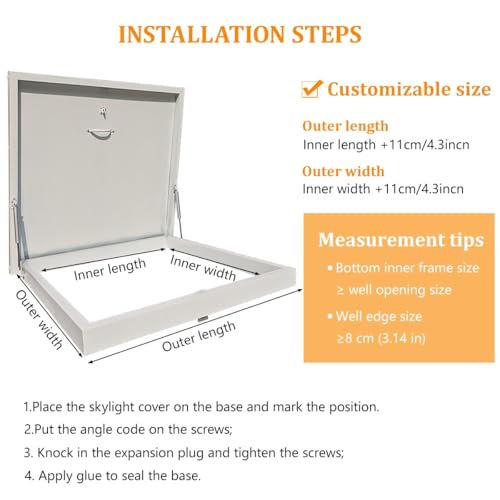Tragaluz de techo personalizable para iluminar pasillos oscuros con ventilación eficiente 7