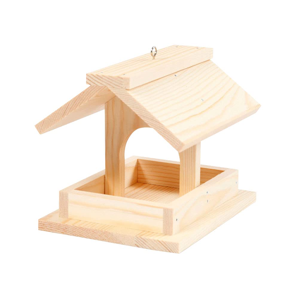 Bird Table, H: 12.5 cm, Depth 14.5 cm, Pine, 1pack, W: 11.5 cm