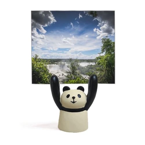 Support mémos cascade panda pour bureau et organisation papier mignon