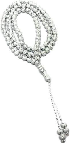 Miniatura 5 de Tasbih musulmán - Rosario de 99 cuentas AMN-238 con estrella lunar grabado en religioso islámico Eid Ramadán