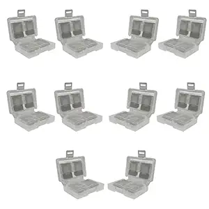 HIFFIN 8 in 1 Plastic SD Memory Card Box Set of 10pcs Micro TF Card Case Heavy Plastic Mini Box Easy to use and Carry(10 pcs)