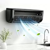 Ventilatore Per Condizionatore Portatile Wireless Per Camera Da Letto, Unità Di Raffreddamento Montata A Parete Senza Trapano Con Serbatoio Dell'acqua Rimovibile, Frigorifero Portatile Ricaricabile