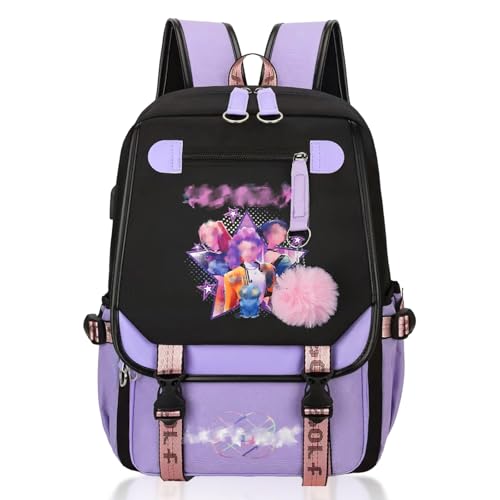 NTGFU Demon K Pop Singer Backpacks Kindergarten School Bag Boys for Aged 3-14 Years 40cm x 30cm x 11cm Toddler Backpack School Rucksack Childrens Schoolbag Waterproof for Kids