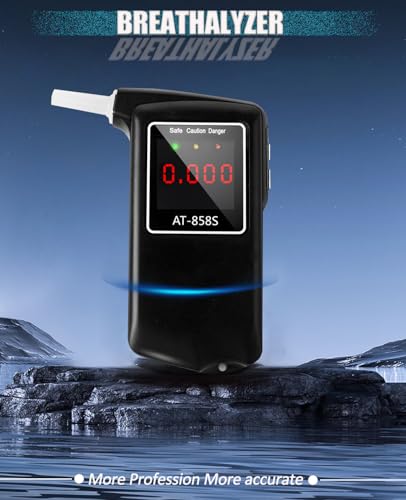 Image of 2026 Portable Breathalyzer, Easy-to-Use Alcohol Tester with Backlit Display - Ideal for Home Use, Parties, and Special Events, Professional Alcohol Tester with 10Pcs Mouthpieces