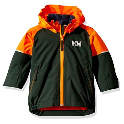 Helly Hansen Kid's K Shelter vinter vattentät skaljacka 488 Scarab Green Size 4