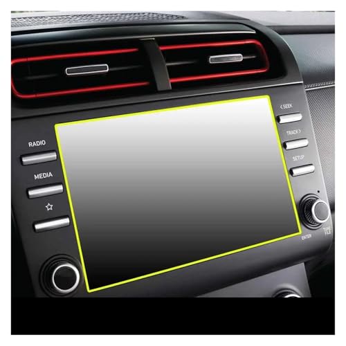 Ajfwuehdpg Protector Pantalla Navegación Película Protectora Pantalla Vidrio Templado Navegación GPS Coche Para Hyundai Para Creta 2021-2022 Película Antiarañazos Interior Coche(GPS 8 inch)