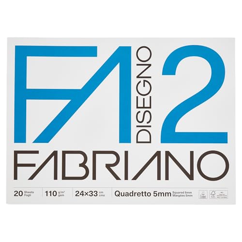 Fabriano Cf10Album F2 Liscio Riquad. 5Mm 20F