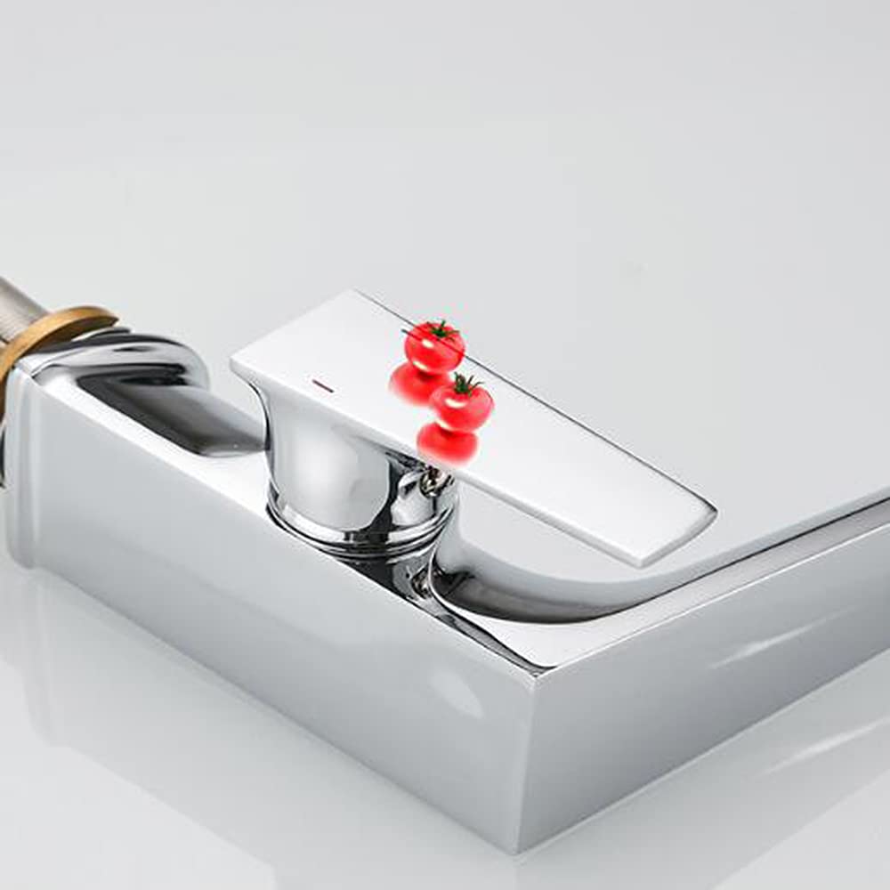 Bateria łazienkowa Pojedynczy uchwyt Bateria umywalkowa do łazienki Pojedynczy otwór Bateria umywalkowa z mosiądzu Bateria umywalkowa ciepłej i zimnej wody Bateria umywalkowa do toalety, chrom
