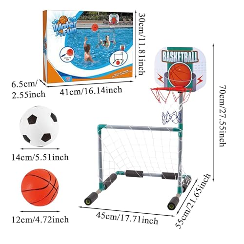 Cesta de baloncesto para piscina que soluciona el aburrimiento 5