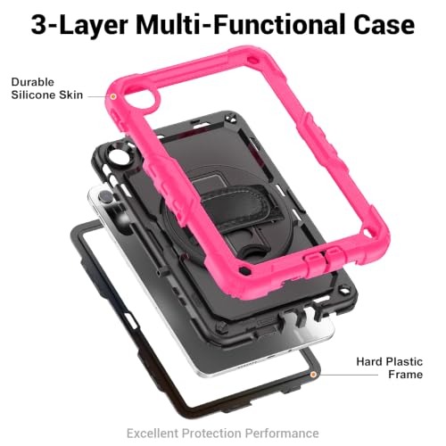 Funda para Xiaomi Redmi Pad SE 9.7 2026 antichoque rosa 5