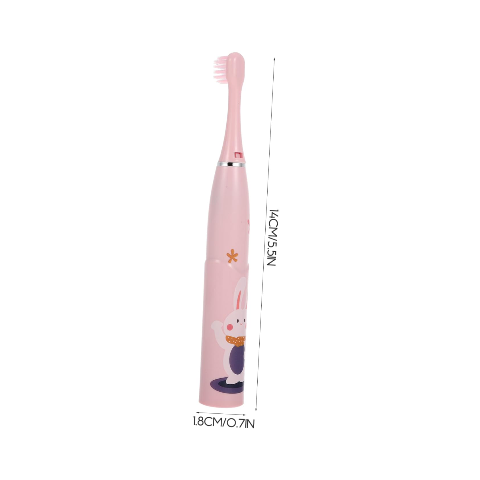 FRCOLOR 2 Set Spazzolino Elettrico Per Bambini Accessorio Per Bambini Spazzolino Automatico Senza Fili Con Ricarica Usb Giochi Nuziali Oem Fonderia Fibra Superfine Rosa Bambino