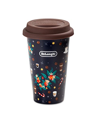 DeLonghi DLSC075 Thermal Mug for Hot and Cold Drinks | Premium Double Walled Ceramic Thermos for Superior Temperature Retention | Stylish & Durable...