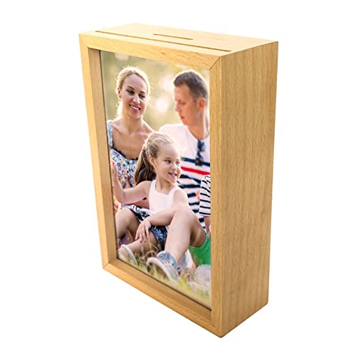 RoxNvm Tirelire Enfant, Cadre Photo et 3D - Cadeau d'Argent pour Ranger Argent et Photos - Super décoration de Chambre pour Garçons et Filles