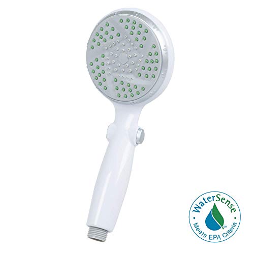 Carex Handheld Shower Head With Extra Long 84" Flexible Hose And Convenient Pause Function - Watersense Certified Handheld Shower Head With Hose With Oversized Spray Head - White #TOP2