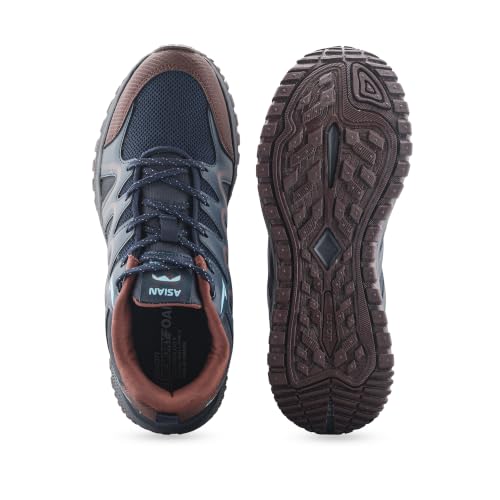 Image of ASIAN Men's Everest-02 Sports Trekking & Hiking,Walking Shoes with Rubber Outsole & Memory Foam Insole Lace-Up Shoes for Men's & Boy's