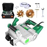 ✔【Funzionamento sicuro e intuitivo】Scanalatrice per pareti è progettata ergonomicamente con un'impugnatura antiscivolo e ruote resistenti all'usura per un funzionamento fluido e senza sforzo. È dotata di un interruttore anti-inceppamento e di protezione da sovracorrente/sovratensione e supporta il montaggio temporaneo a parete per un funzionamento più flessibile e sicuro.