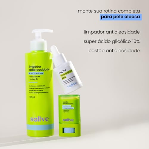 Limpador Antioleosidade 300ml Sallve Niacinamida