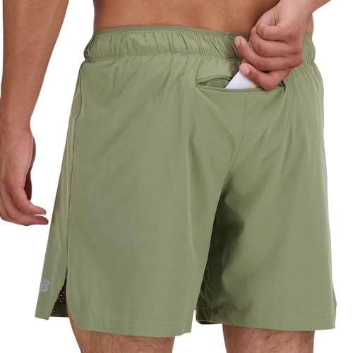 New Balance Men's RC Short 7", Dark Olivine, Medium by New Balance - Used condition - Image 2