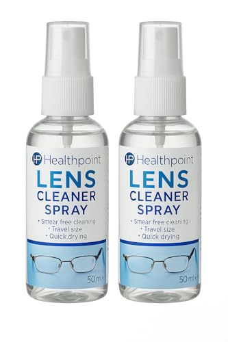 Healthpoint Lens Cleaning Spray - Ultimate Glasses Cleaner Spray for Crystal Clear Vision - Versatile Screen Cleaner Spray for Monitors TVs & Devices - Efficient Glass Cleaner 2 Pack + Cheeroo Magnet