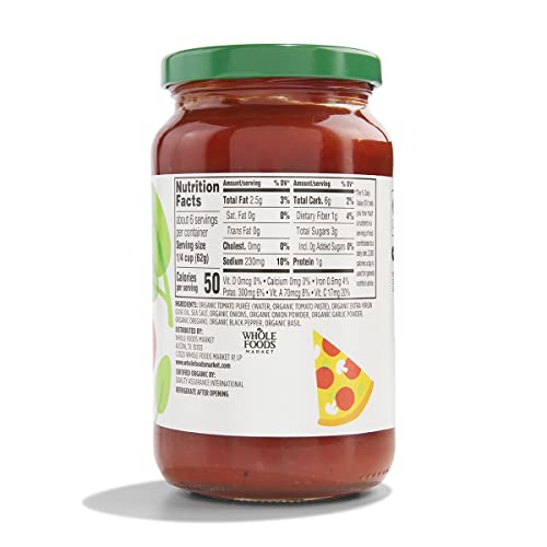 365 By Whole Foods Market 0099482455750 Organic Pizza Sauce thumb #1