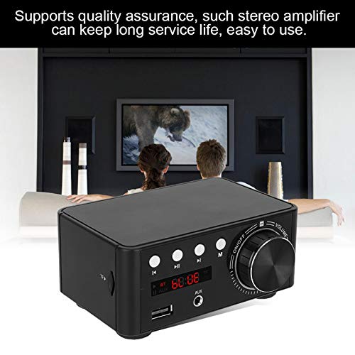 Amplificador estéreo, amplificador de áudio Bluetooth 5.0 para AMP para engenheiros(black)