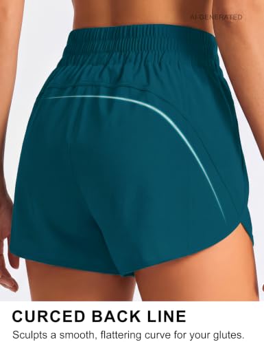 Image of BMJL Women's Athletic Shorts Running Workout Shorts Gym High Waisted Summer Short with Waistband Pocket