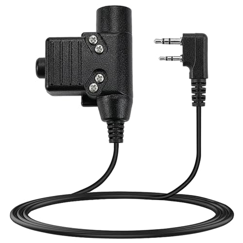 BAOFENG PTT U94 Military PTT Radio Adapter with 7.0mm Plug Push to Talk Kenwood Radios & More (Compatible with AR-152 BF-F8HP UV-5R UV-82 BF-888S)