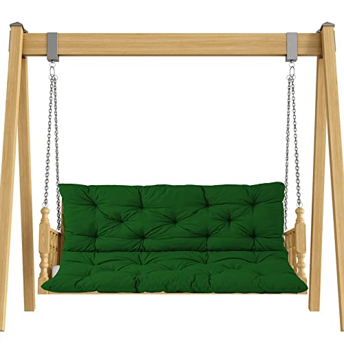 Coussin de chaise de 150x100x8 cm de qualité supérieure en fourrure kaki pour banc
